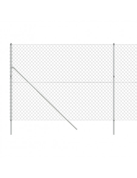 Recinzione a Rete Argento 1,6x25 m