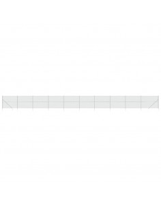 Recinzione a Rete con Picchetti Ancoraggio Argento 1,4x25 m 2