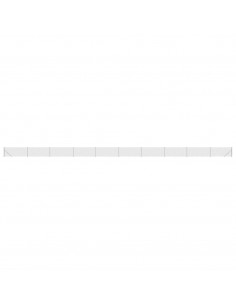 Recinzione a Rete con Flangia Argento 0,8x25 m 2