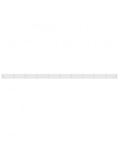 Recinzione a Rete con Flangia Argento 0,8x25 m