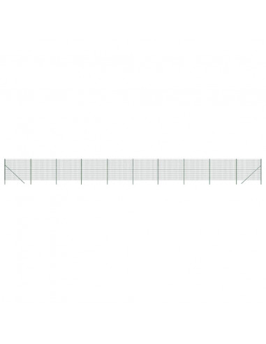 Recinzione Metallica Verde 2,2x25 m in Acciaio Zincato