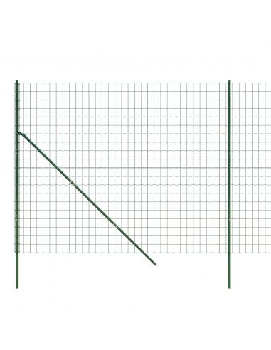 Recinzione Metallica Verde 2,2x25 m in Acciaio Zincato
