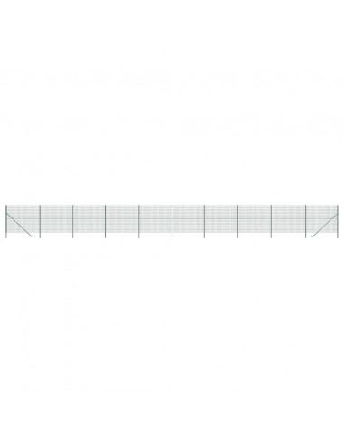 Recinzione Metallica Verde 1,6x25 m in Acciaio Zincato