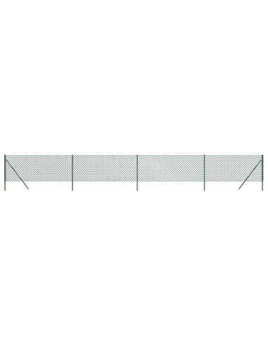 Recinzione a Rete Verde 0,8x10 m