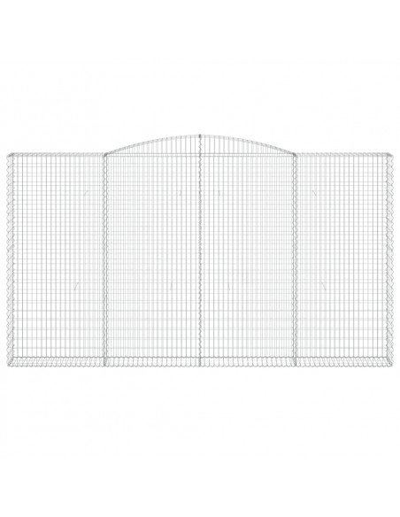 Cesti Gabbioni ad Arco 8 pz 400x30x220/240 cm Ferro Zincato