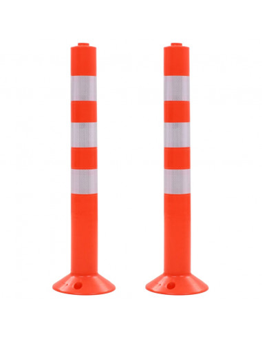 Dissuasore del Traffico 2 pz Plastica 75 cm