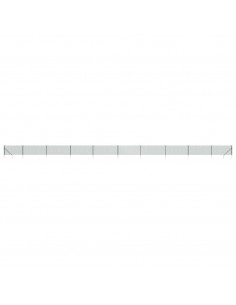 Recinzione a Rete con Picchetti Ancoraggio Verde 0,8x25 m 2