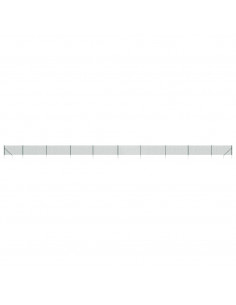 Recinzione a Rete con Picchetti Ancoraggio Verde 1,1x25 m 2