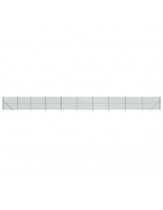 Recinzione a Rete con Picchetti Ancoraggio Verde 1,4x25 m 2
