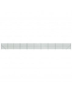 Recinzione a Rete con Picchetti Ancoraggio Verde 2,2x25 m 2