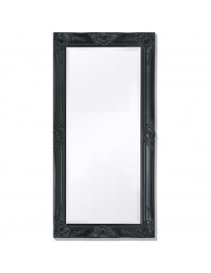 Specchio da Parete Stile Barocco 100x50 cm Nero 2