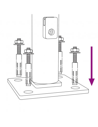 Recinzione a Rete con Flangia Verde 1,4x10 m
