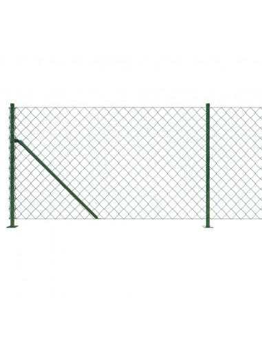 Recinzione a Rete con Flangia Verde 0,8x25 m