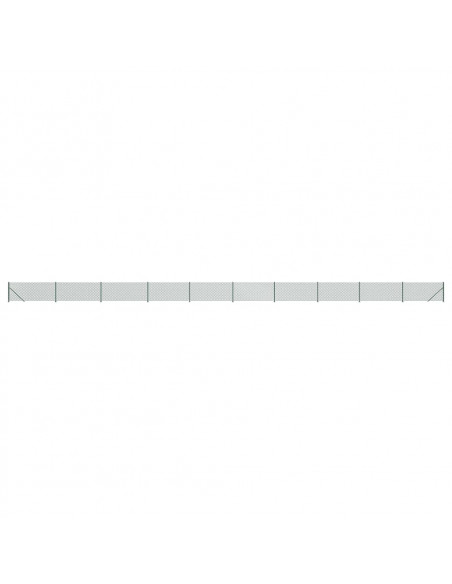 Recinzione a Rete con Flangia Verde 1x25 m