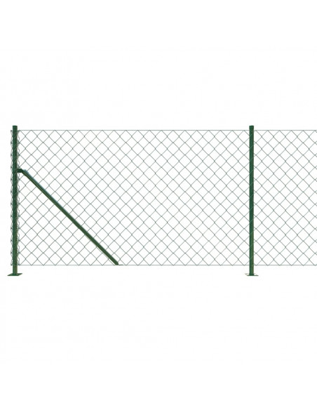 Recinzione a Rete con Flangia Verde 1x25 m