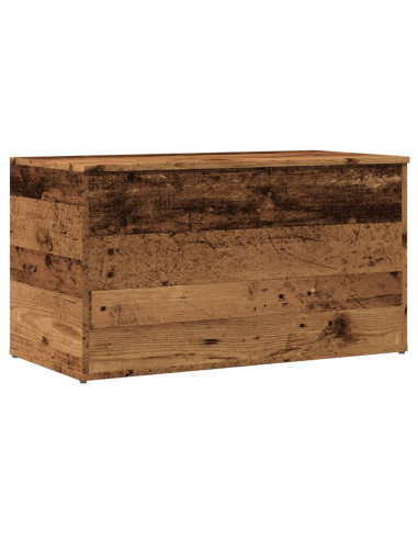 Cassapanca Legno Antico 84x42x46 cm in Legno Ingegnerizzato