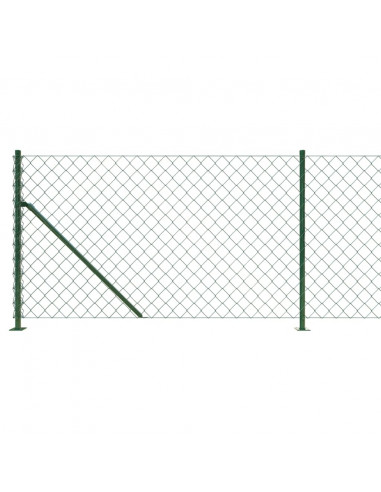 Recinzione a Rete con Flangia Verde 1,1x25 m