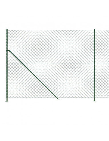 Recinzione a Rete con Flangia Verde 1,4x25 m