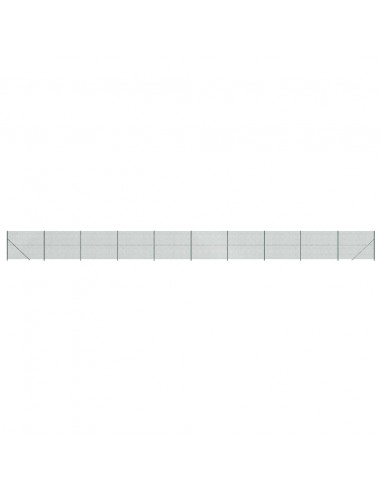 Recinzione a Rete con Flangia Verde 1,6x25 m