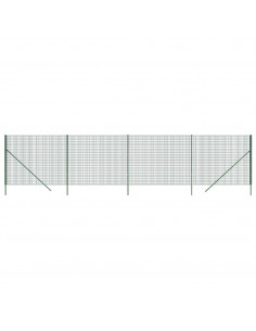 Recinzione Metallica Verde 2,2x10 m in Acciaio Zincato 2