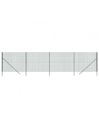 Recinzione Metallica Verde 2,2x10 m in Acciaio Zincato