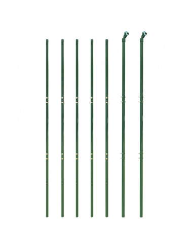 Recinzione Metallica Verde 2,2x10 m in Acciaio Zincato