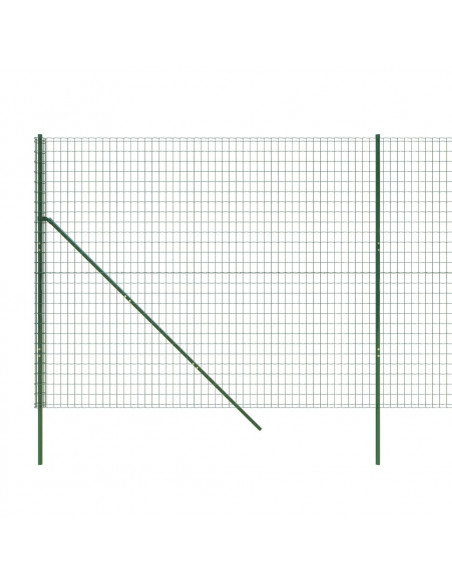 Recinzione Metallica Verde 2x25 m in Acciaio Zincato