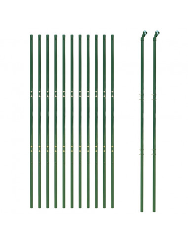 Recinzione Metallica Verde 2,2x25 m in Acciaio Zincato
