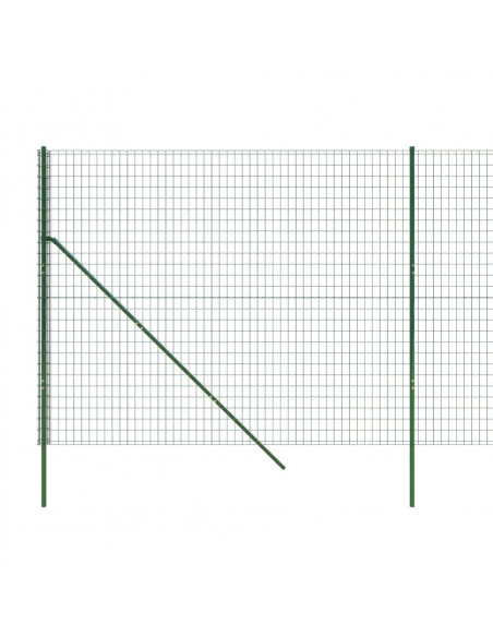 Recinzione Metallica Verde 2,2x25 m in Acciaio Zincato