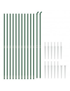 Recinzione Metallica con Picchetti Ancoraggio Verde 1,8x25 m 2