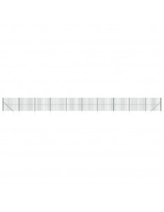 Recinzione Metallica con Picchetti Ancoraggio Verde 2x25 m 2