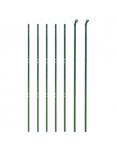 Recinzione Metallica con Picchetti Ancoraggio Verde 1,8x10 m