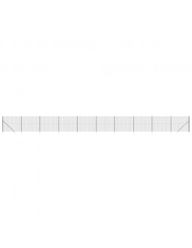 Recinzione Metallica con Picchetti Ancoraggio Antracite 1,6x25m