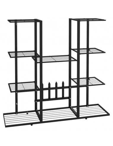 Portafiori 94,5x25x89 cm Ferro Nero