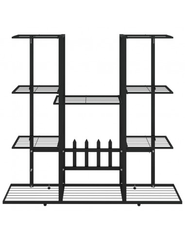 Portafiori 94,5x25x89 cm Ferro Nero