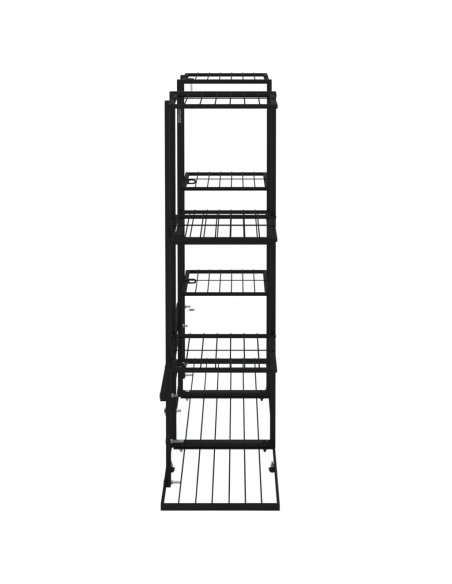 Portafiori 94,5x25x89 cm Ferro Nero