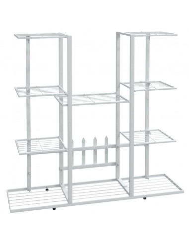 Portafiori 94,5x25x89 cm Ferro Bianco