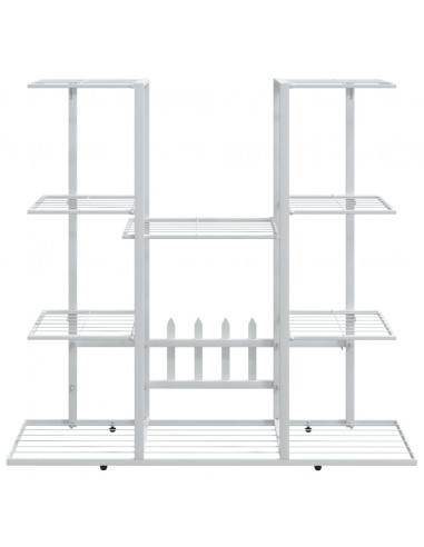 Portafiori 94,5x25x89 cm Ferro Bianco