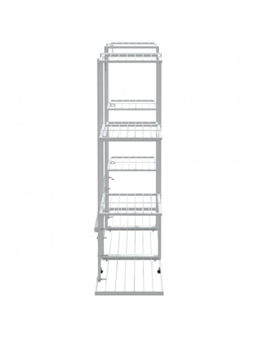 Portafiori 94,5x25x89 cm Ferro Bianco