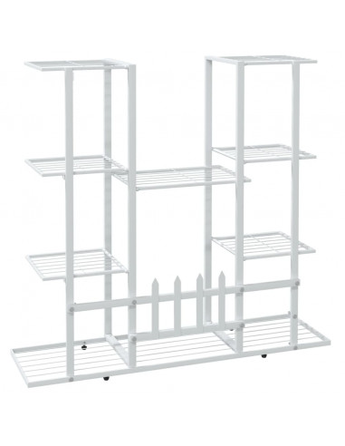 Portafiori 94,5x25x89 cm Ferro Bianco