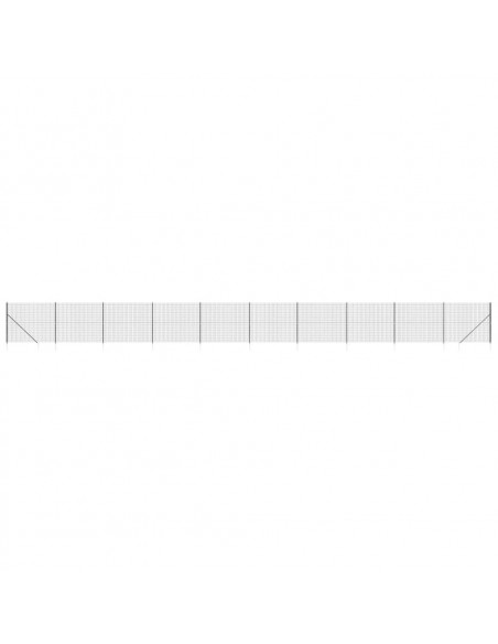Recinzione Metallica con Picchetti Ancoraggio Antracite 1,8x25m