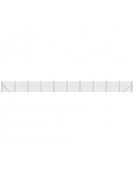 Recinzione Metallica con Picchetti Ancoraggio Antracite 2,2x25m