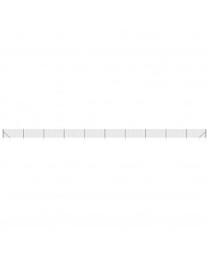 Recinzione Metallica con Picchetti Ancoraggio Antracite 0,8x25m 2