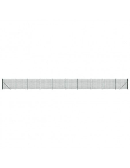 Recinzione Metallica con Flangia Verde 1,6x25 m