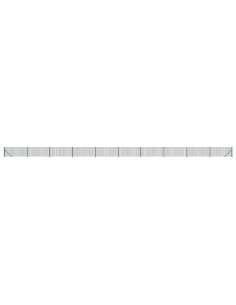 Recinzione Metallica con Flangia Verde 0,8x25 m 2