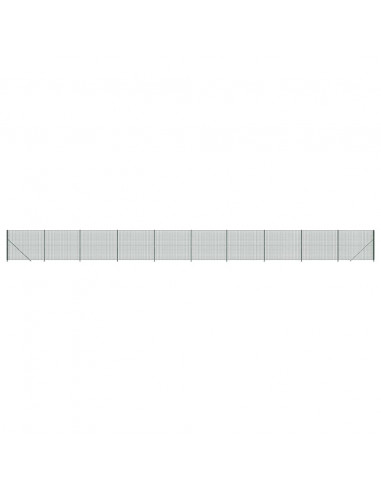 Recinzione Metallica con Flangia Verde 1,8x25 m