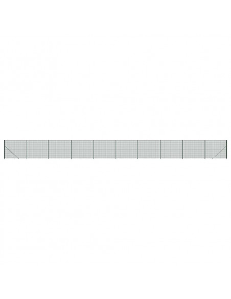 Recinzione Metallica con Flangia Verde 1,8x25 m