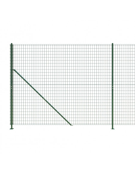 Recinzione Metallica con Flangia Verde 1,8x25 m