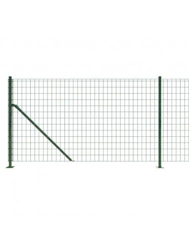 Recinzione Metallica con Flangia Verde 1x25 m