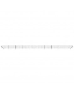 Recinzione Metallica con Picchetti Ancoraggio Antracite 1x25 m 2
